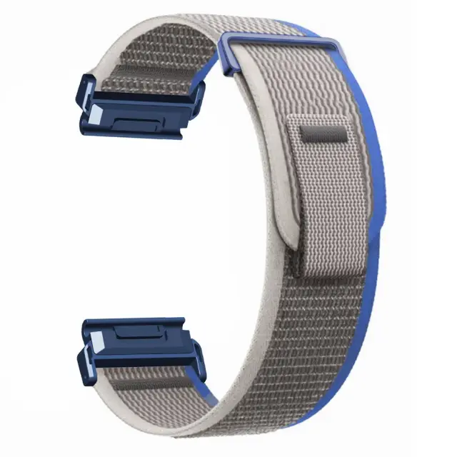 Nylon Λουράκι για Fenix 3/5x/3hr/5x Plus/6x/6x Pro/7x/8/9 (51mm)-Grey/Blue OEM