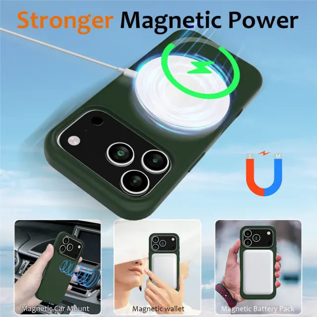MagSafe Θήκη για iPhone 17 Pro/18 Pro-Dark Green OEM 2