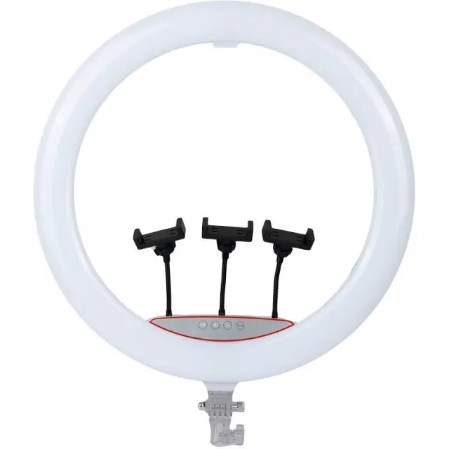 RGB LED Ring Light 56cm (22") με 3 Βάσεις Κινητού & Ρυθμιζόμενο Φωτισμό 3D-56 - RGB LED 22" Ring Light with 3 Phone Holders & Adjustable Lighting 030279 2