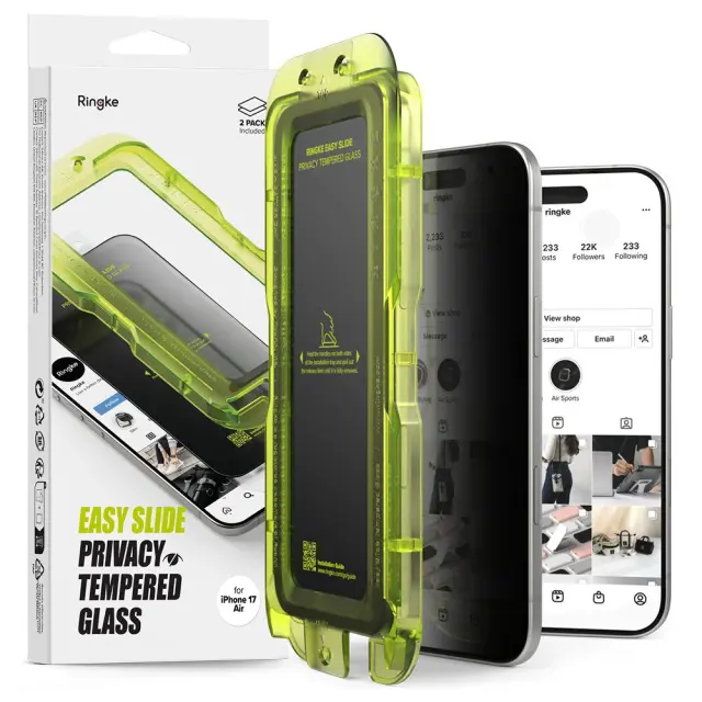 Ringke Easy Slide 2-pack iPhone Air Privacy