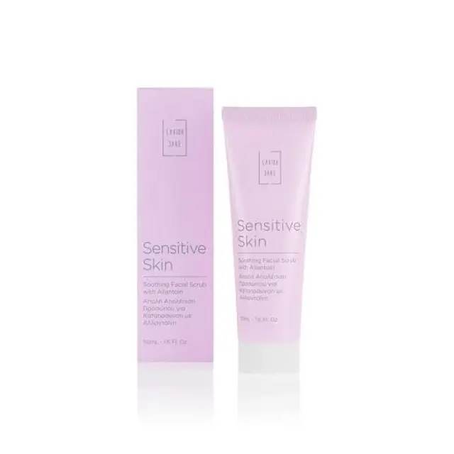 Lavish Care Sensitive Skin Soothing Facial Scrub With Allantoin Απαλό Απολεπιστικό Προσώπου για Ευαίσθητες Επιδερμίδες, 50ml