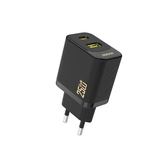 Dudao Φορτιστές A26T GaN 25W USB-A / USB-C Black