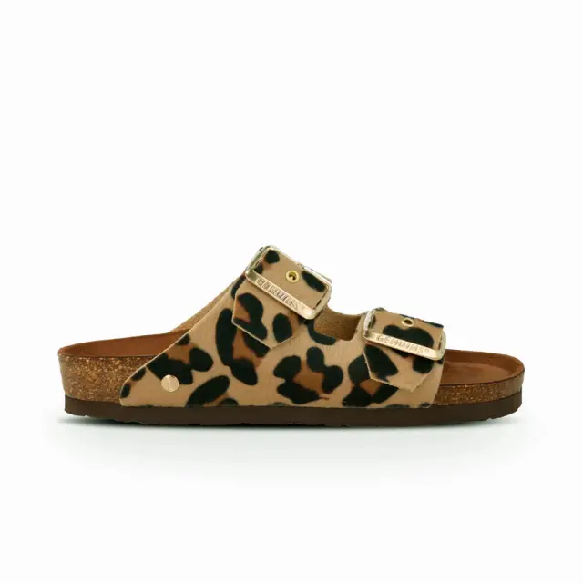 Genuins Πέδιλα Γυναικείο PETA vegan Prints GEN/HONOLULU PRINT G106251 CAMEL
