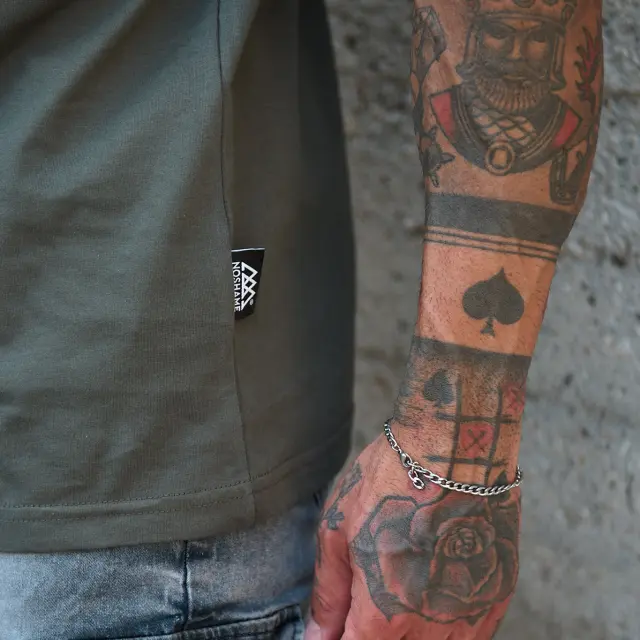 T-shirt Noshame® Χακί Oversized - 122553 - M 3