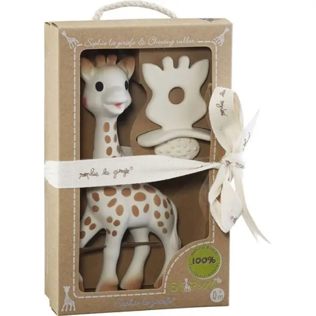 So pure Σόφι και Φυσικός Δακτύλιος Οδοντοφυΐας Sophie La Girafe ΠΟΛΥΧΡΩΜΟ - One Size