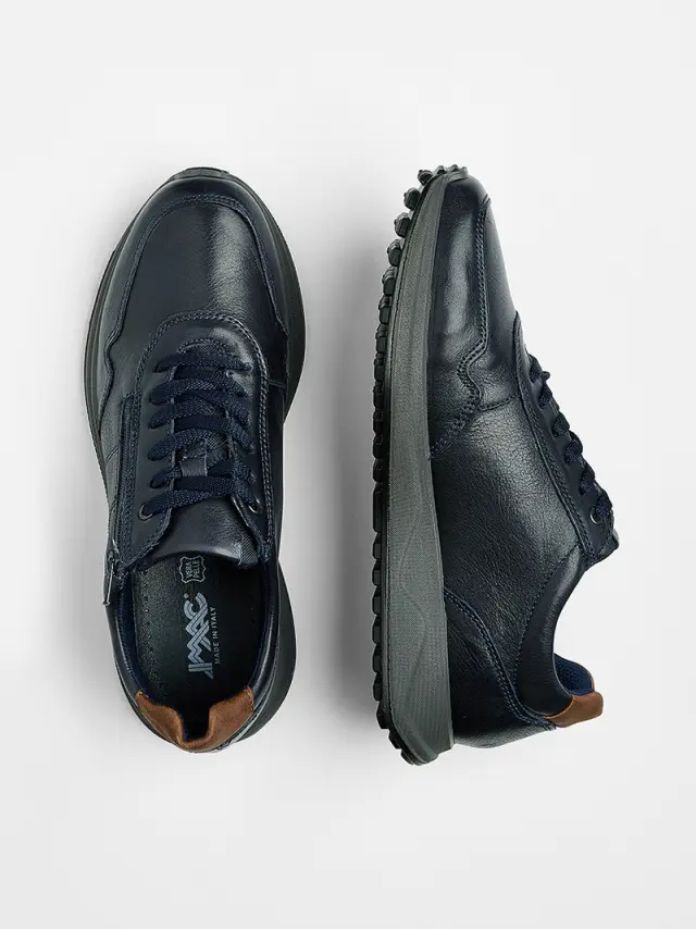 Imac Sneakers Ανδρικό δέρμα Μπλέ IMA/853560 NOTTE 3