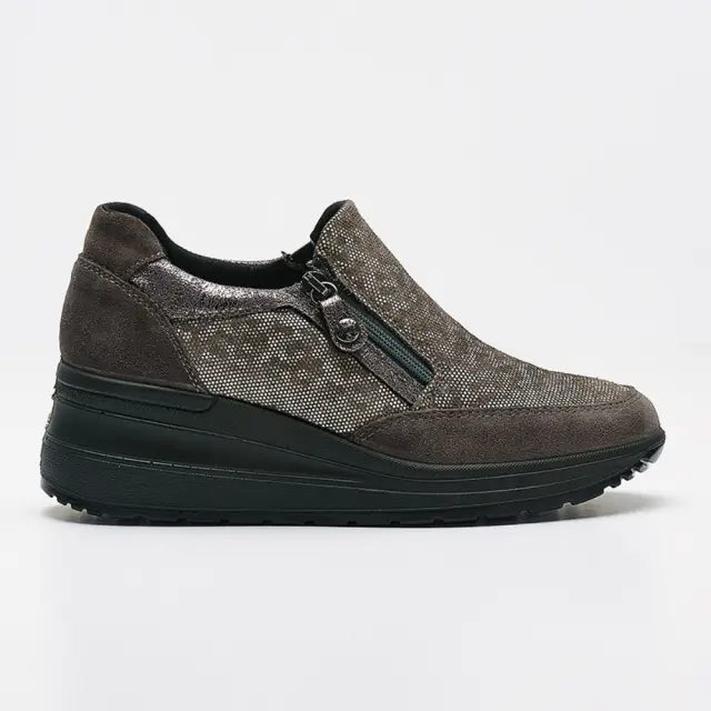 Imac Sneakers Γυναικείο δέρμα/δέρμα Nubuck Γκρί IMA/257950 GRIGIO SCURO - 42
