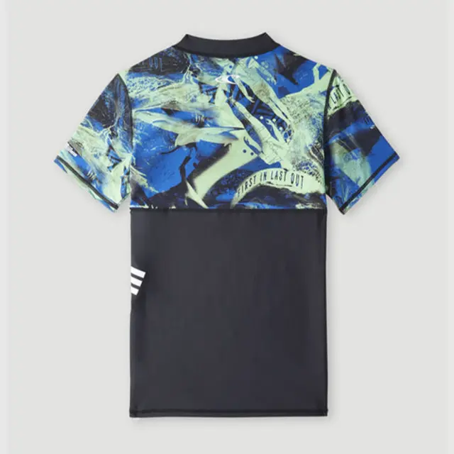 O'neill Boy's Crazy Shortsleeve UPF 50+ Sun Protection Skin Μαύρο - Πράσινο 4800055-45045 (O'neill) - 8 Years 2
