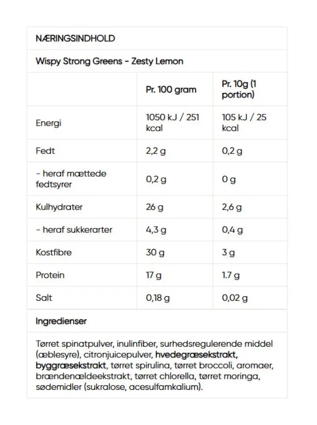 Wispy Strong Greens Zesty Lemon, 300 g 2