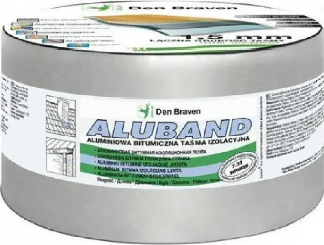 Bostik Den Braven Aluband - Ασφαλτική Ταινία με Επικάλυψη Αλουμινίου Ασημί 15cmx10m (20001800)
