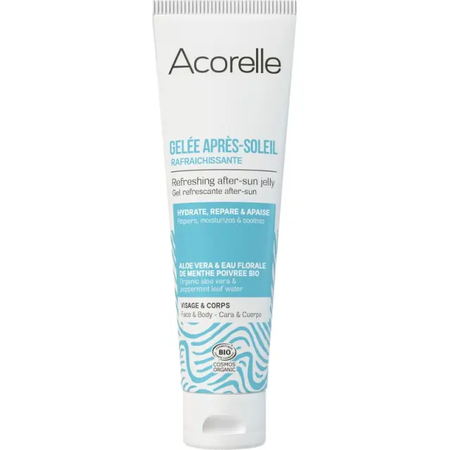 Acorelle Certified Organic After-Sun Refreshing Gel - Βιολογικό Δροσιστικό Gel After Sun για Πρόσωπο & Σώμα, 100ml
