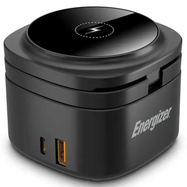 Επιτραπέζιος Φορτιστής 5 σε 1 Energizer WCP311 65W με 1xUSB-C 65W 1xUSB-A 18W και Ασύρματη Φόρτιση 15W Μάυρος 3