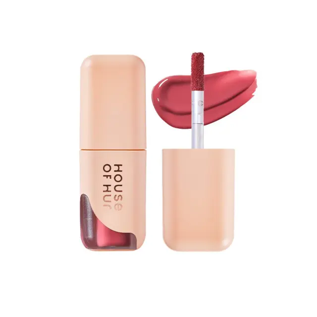 House of Hur Glowy Ampoule Tint Ενυδατικό Υγρό Tint Χειλιών με Γυαλιστερό Φινίρισμα, Απόχρωση 03 Dawn Pink, 4.5g