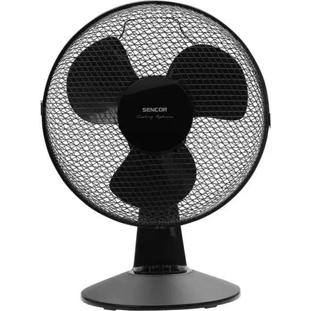 Επιτραπέζιος Ανεμιστήρας Sencor SFE 3011BK 35W Διαμέτρου 30cm με 3 Ταχύτητες και Δυνατότητα Περιστροφής 90° Μαύρος