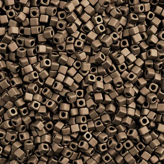 Χάντρα Miyuki Cube 1.8mm - 2006 - Matte Metallic Dark Bronze ~10gr