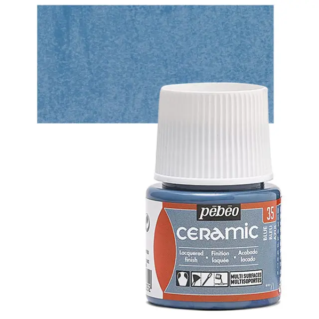 Pebeo Ceramic Καλυπτικό Σμάλτο - 35 Blue - 45ml