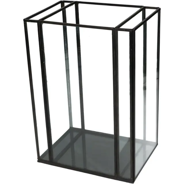 Κηροπήγιο Μαύρο Μέταλλο 18x13x26cm 2