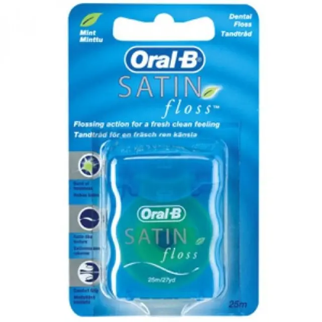 OralB Satin Floss Οδοντικό Νήμα 25m 1τεμ