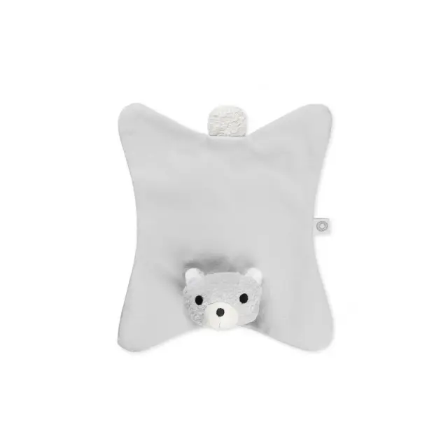 Πανάκι Παρηγοριάς Anika Grey Teddy Από 100% Οργανικό Βαμβάκι