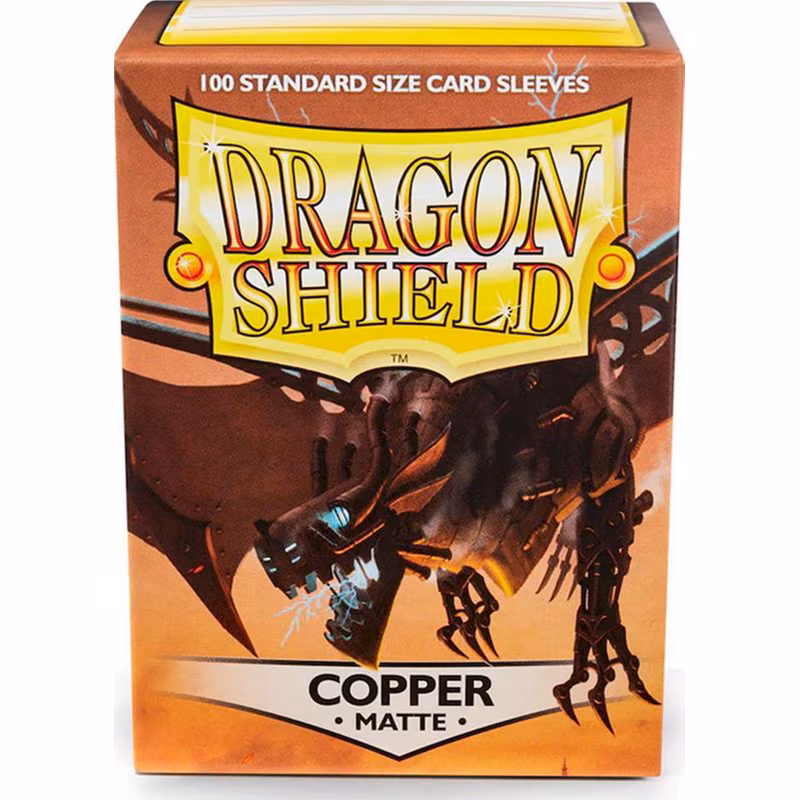Dragon Shield Standard Matte Sleeves - Copper 'Draco Primus' (100 Sleeves)