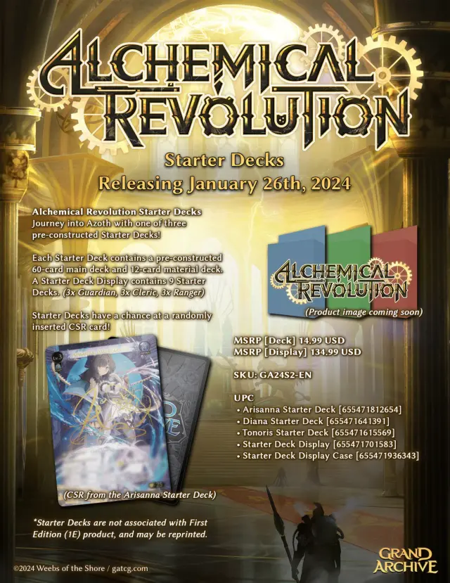 Grand Archive Alchemical Revolution Tonoris Starter Deck - EN 2