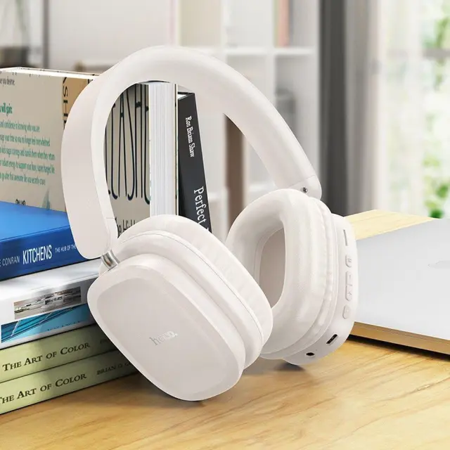Hoco Ασύρματα Over Ear Ακουστικά Άσπρα W51 3