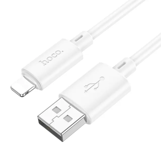 Καλώδιο Hoco X88 Gratified USB-A σε Lightning 2.4A Λευκό 2m
