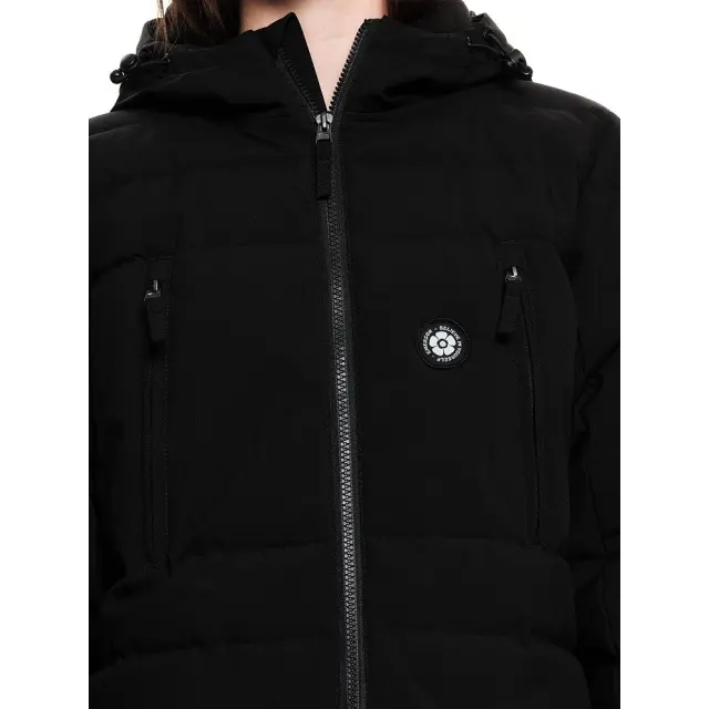 Emerson P.P.Down Long Jacket with Hood (222.EW10.92-Black) - Μαύρο - S 3