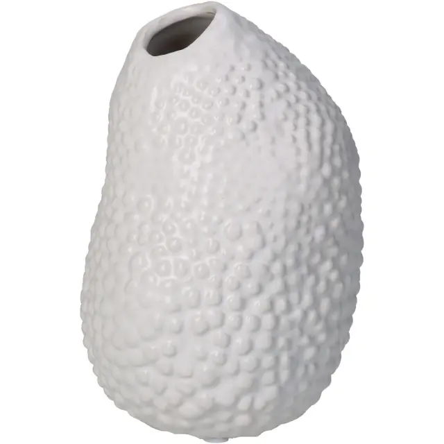 Βάζο Λευκό Κεραμικό 10x10x15cm