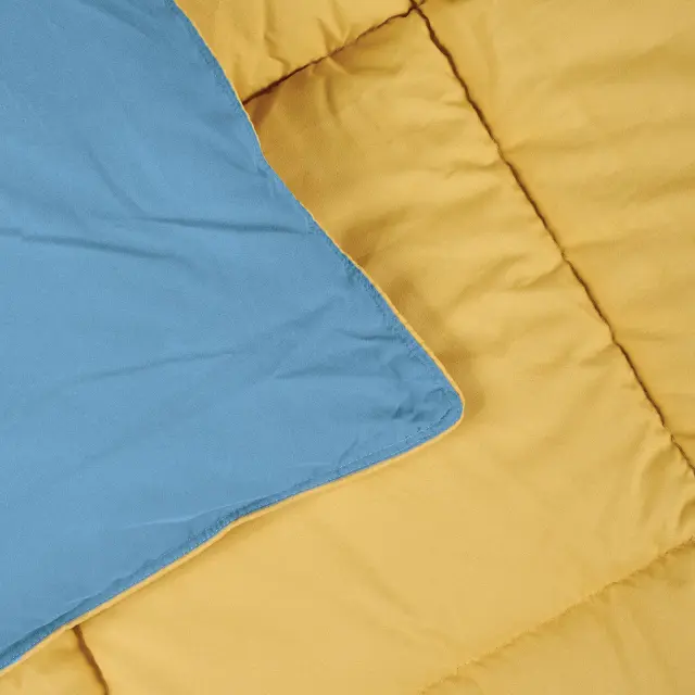Πάπλωμα Μονό 160x220 Ochre - Blue 9644 Das Home 2