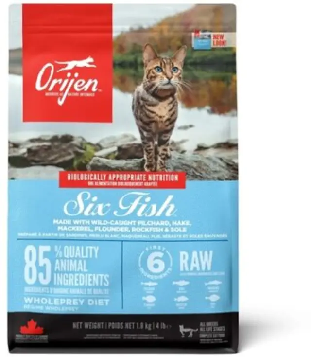 Orijen Six Fish Grain Free για Γάτα 1,8Kg Μονόχρωμο