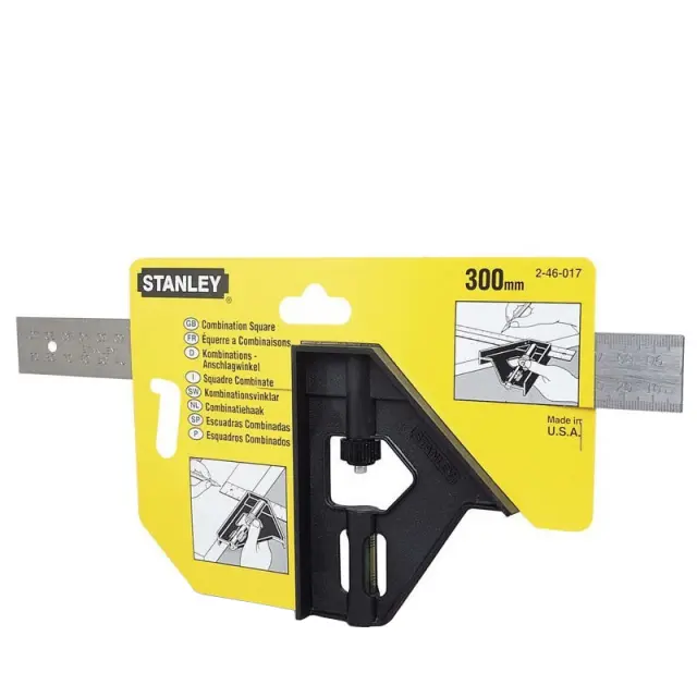 Γωνία Πολλαπλών Χρήσεων Με Αλφάδι 300mm STANLEY 2-46-017 2