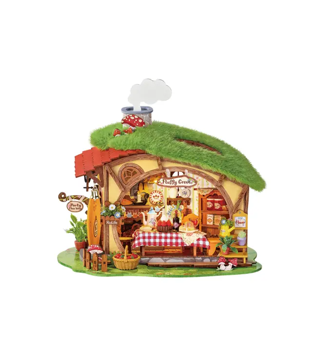 Robotime Rolife Fluffy Grove DIY Miniature House Μαγικό Σπιτάκι του Δάσους με Φωτισμό 229 τεμ. DG184