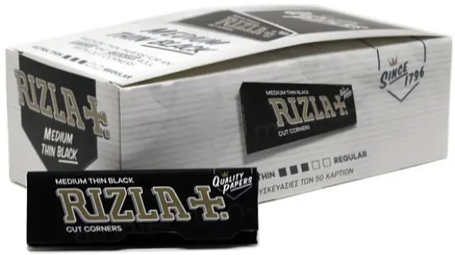 RIZLA Χαρτάκια - Μαύρο 50τεμ.