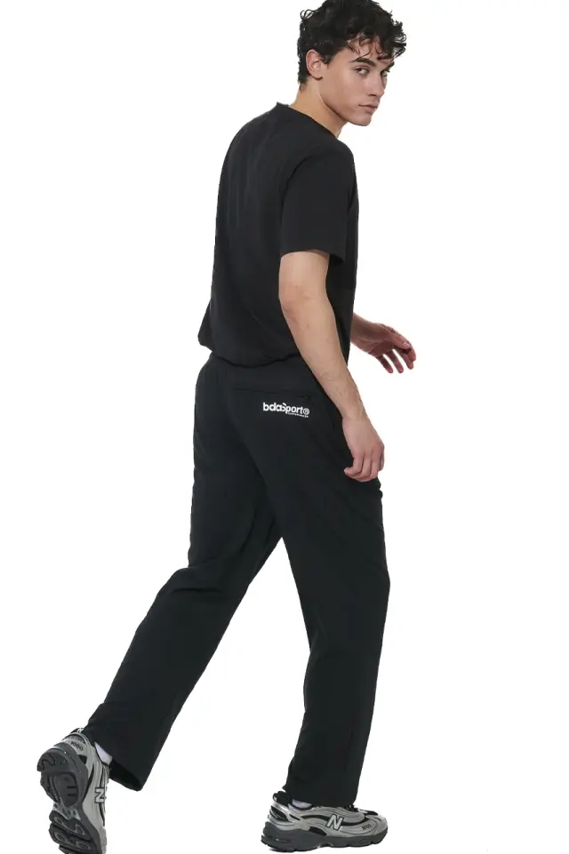 Body Action Men's Essentials French Terry Pants Black 023624-01-01 - S 2