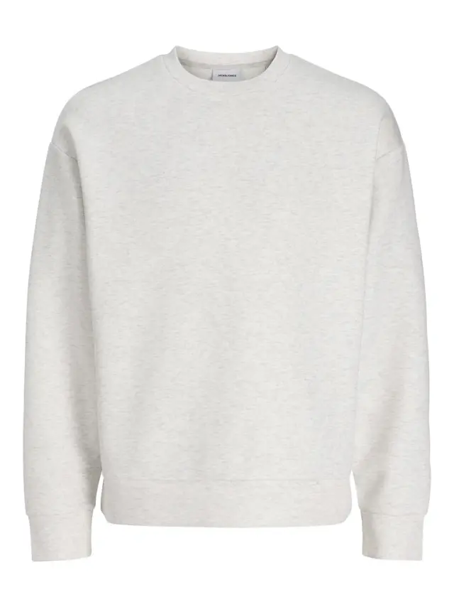 JJEBARRON SWEAT CREW NECK NOOS - White Melange