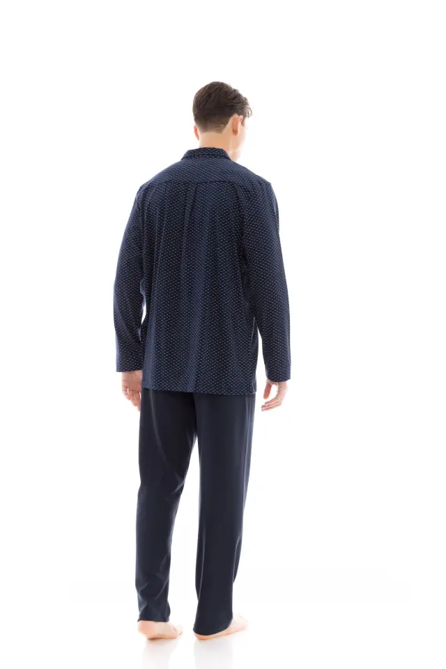 W-M667 - Type - PYJAMA BUTTONED BLUE NIGHT - M 3