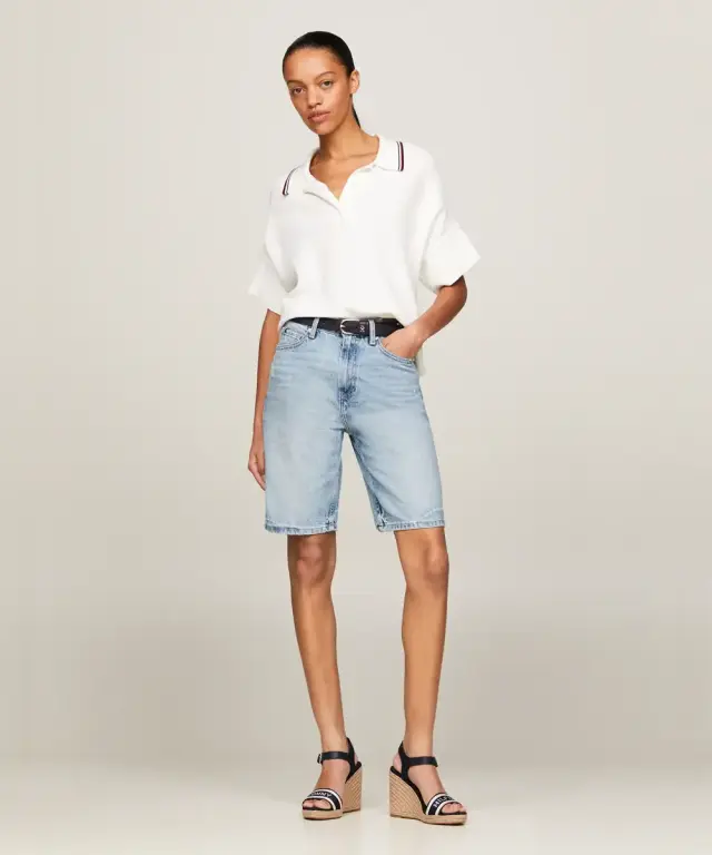 Tommy Hilfiger - Καλοκαιρινές Γυναικείες Πλατφόρμες Monotype Webbing Wedge Sandal FW0FW08046-DW6 Μπλε Ναυτικό - 40 2