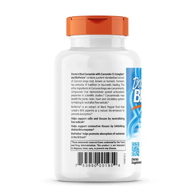 Doctor's Best High Abs. Curcumin From Turmeric Root + C3 3