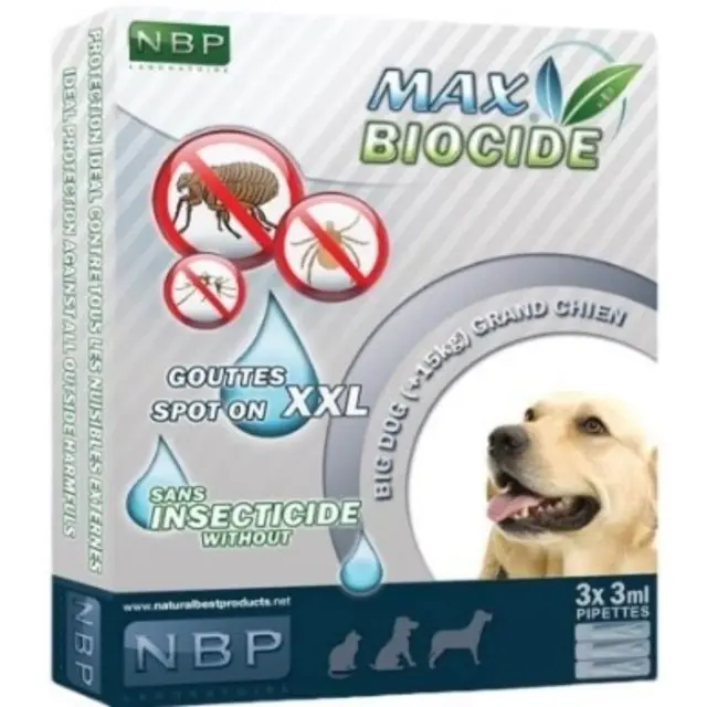 Max Biocide Αντιπαρασιτικές Αμπούλες Σκύλου 3τμχ x 3ml