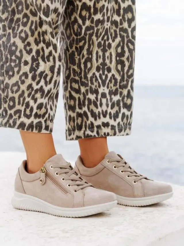 Imac Sneakers Γυναικείο δέρμα Nubuck Μπεζ IMA/556050 VISONE 2
