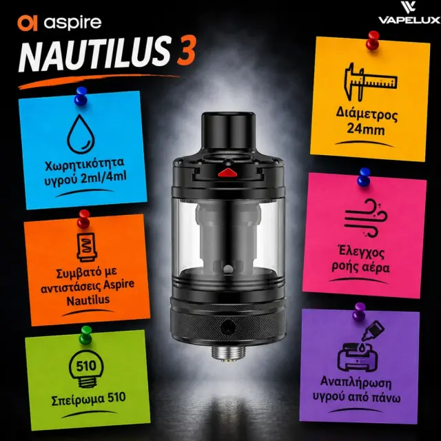 Aspire Nautilus 3 Silver 2ml 2
