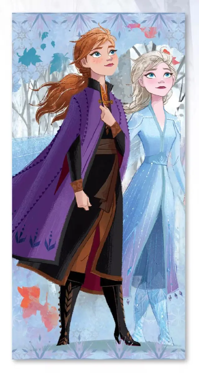 Πετσέτα θαλάσσης Disney Frozen Sisters microfiber Fast dry - 70x137cm Πολύχρωμο