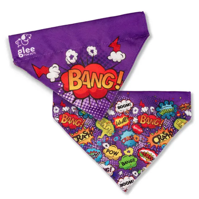 Glee Platinum Purple Boom - Μπαντάνα Σκύλου L/XL 28.5x20.5x5cm
