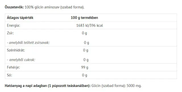 Natur Tanya 100% Glycine Amino Acid 2