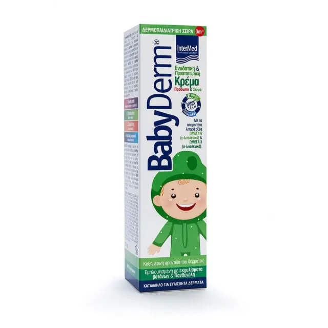Intermed Babyderm Hydrating & Protective Cream για Ενυδάτωση Face & Body 125ml