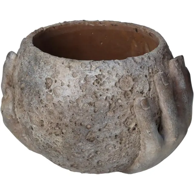 Κασπώ Χέρια Καφέ Τσιμέντο 22.5x19x15cm