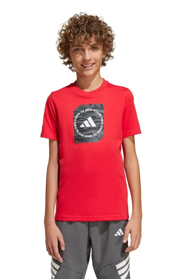Παιδικό βαμβακερό μπλουζάκι adidas - 7-8 χρονών