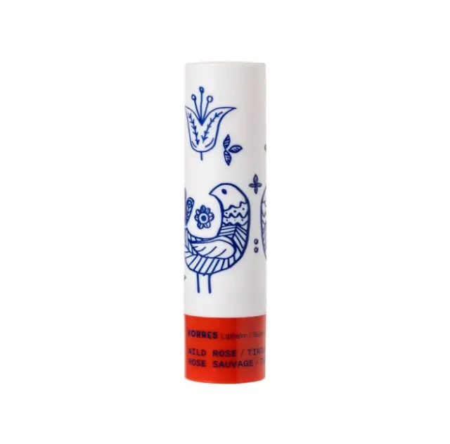 Korres Lip Balm Wild Rose Tinted Ενυδατική Φροντίδα για Χείλη με Άγριο Τριαντάφυλλο με Χρώμα, 4,5g 2
