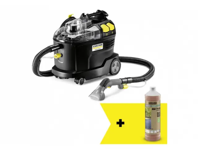 Σκούπα Ψεκασμού και Αναρρόφησης Karcher Puzzi 8/1 Go!Further με χωρητικότητα κάδου 8L και ισχύ 1200W - Περιλαμβάνει καθαριστικό RM764NOA 1lt1.100-249.0